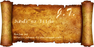 Juhász Tilda névjegykártya